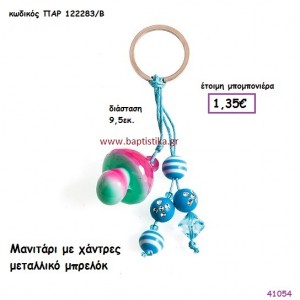 ΜΑΝΙΤΑΡΙ ΜΕ ΧΑΝΤΡΕΣ ΜΠΡΕΛΟΚ μπομπονιέρα Βάπτισης ΠΑΡ-122283Β
